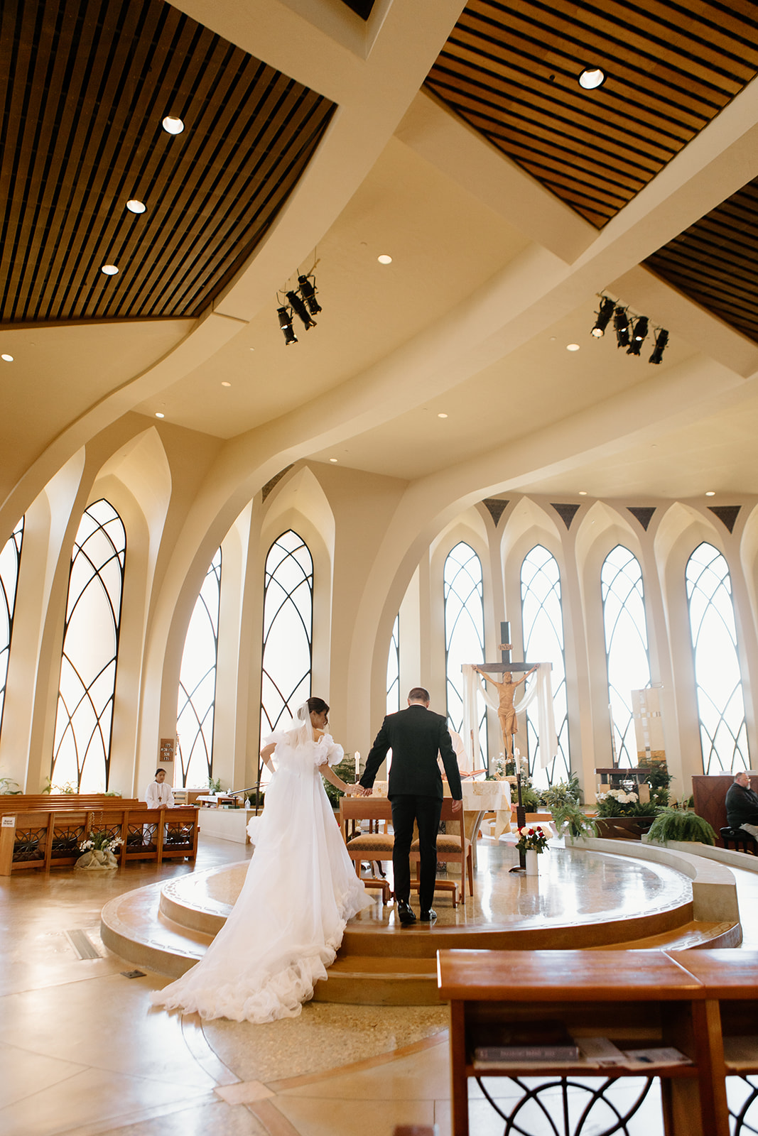 jenna and ryan getting married in an intimate catholic ceremony in rancho palos verdes california with wild love and wanderlust, southern california wedding photographer