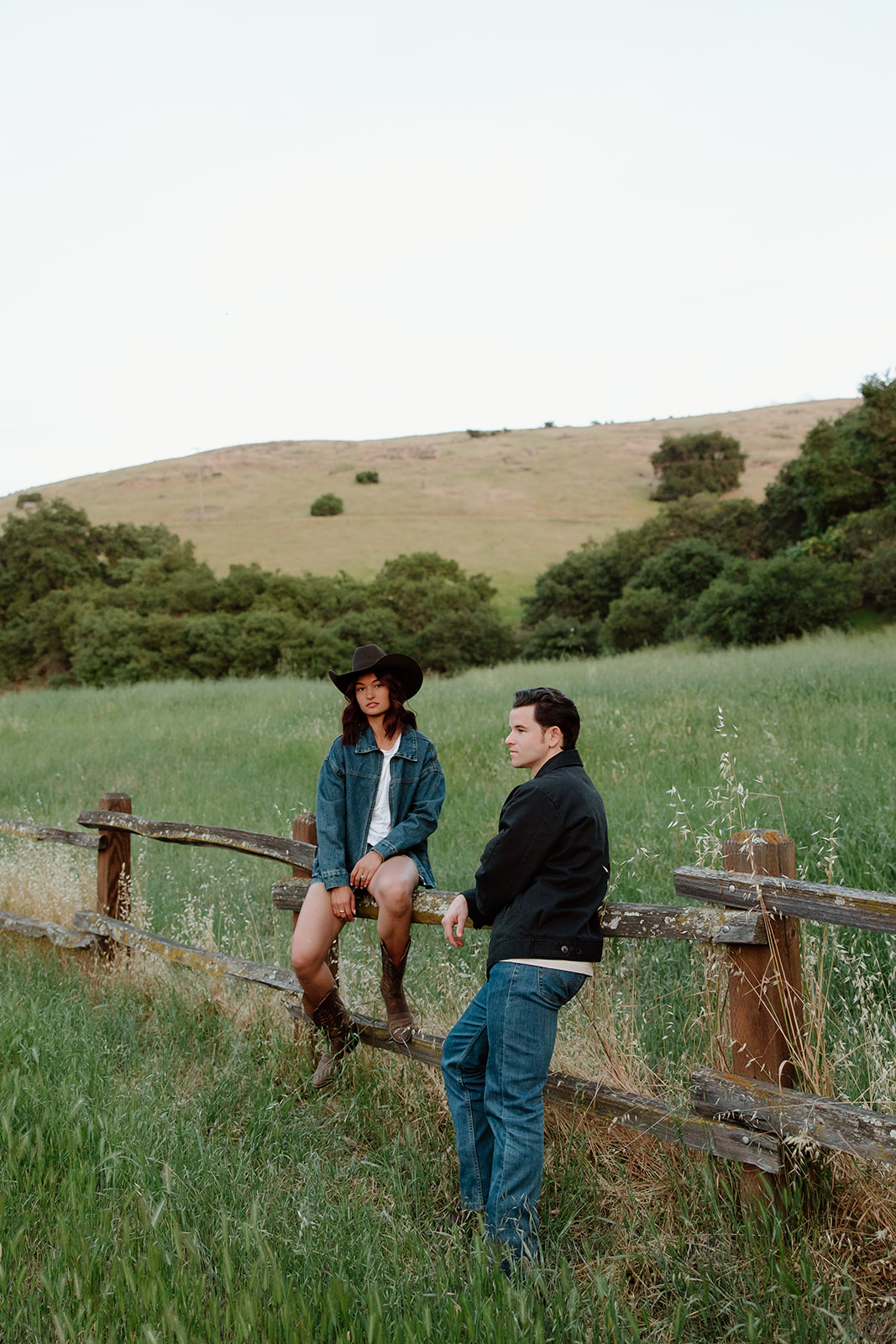western inspired engagement photos with top wedding photographer in san jose